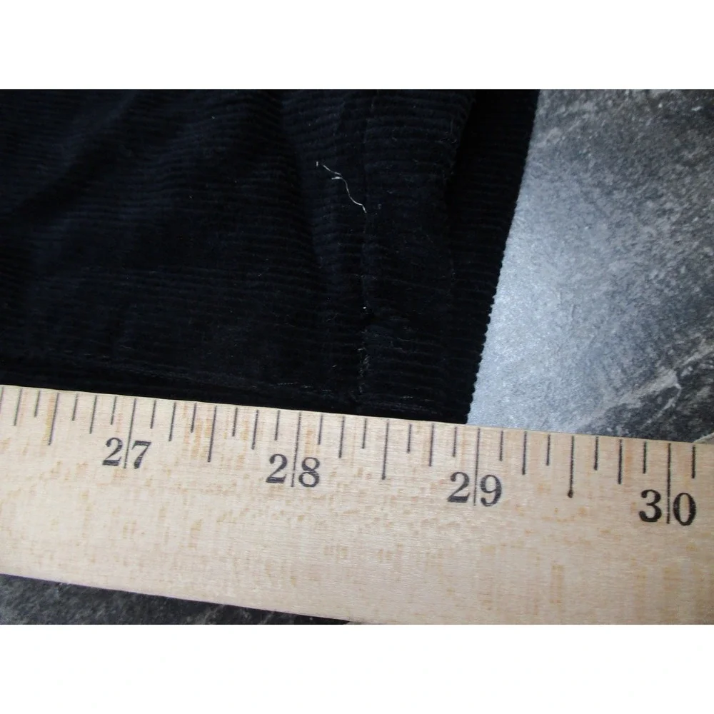 AG Adriano Goldschmied Pants Mens 38R Black Corduroy The Graduate Tailored Leg